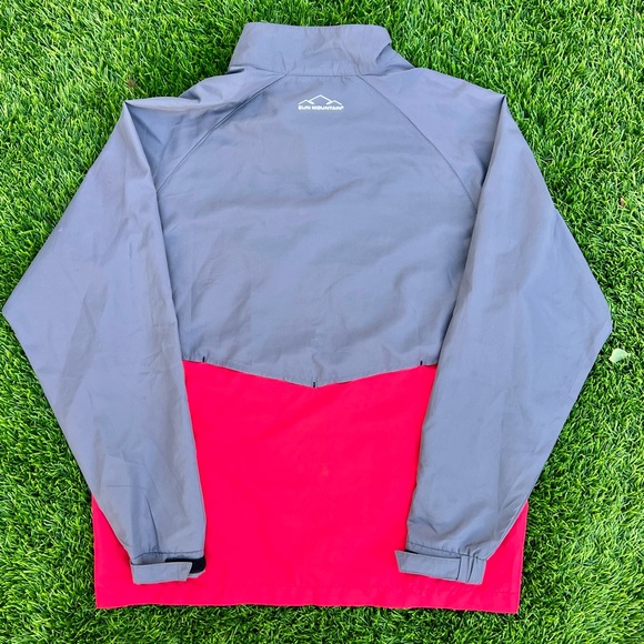 Sun Mountain Windwear Golf Jacket Full Zip “Maderas” Red/Gray - Men’s Sz Medium - Picture 4 of 6